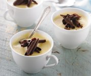 Crème catalane au Cheddar d'ici sur ganache au chocolat